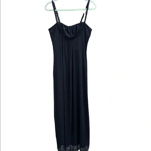 ALEX EVENINGS Y2K BEADED BLACK GOWN - Picture 1 of 4
